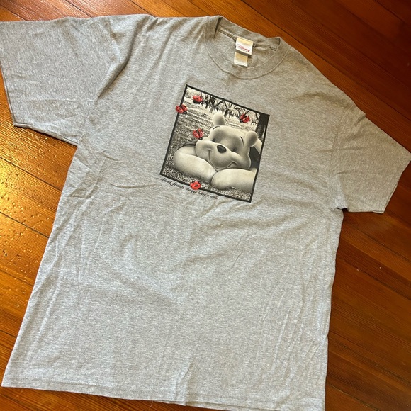 Disney Winnie the Pooh 🐻 🍯 XL Gray tee , great condition and very nice graphic - Picture 7 of 7
